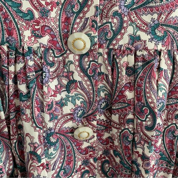 Polly Pinafore Hand Crafted Vintage Floral Midi Dress - Picture 4 of 8